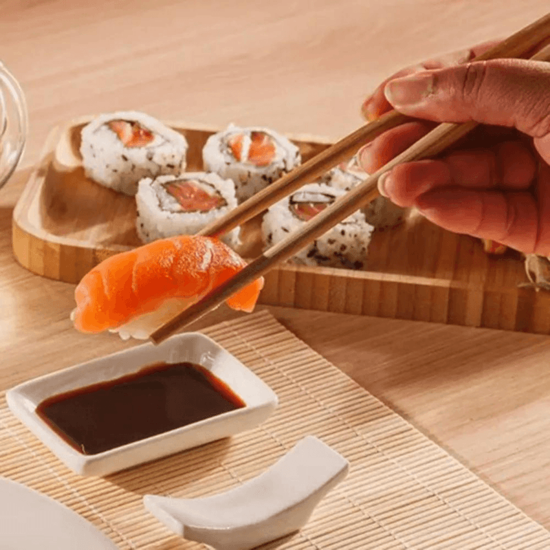 Travessas Retangular Bambu 20x10x1-5Cm