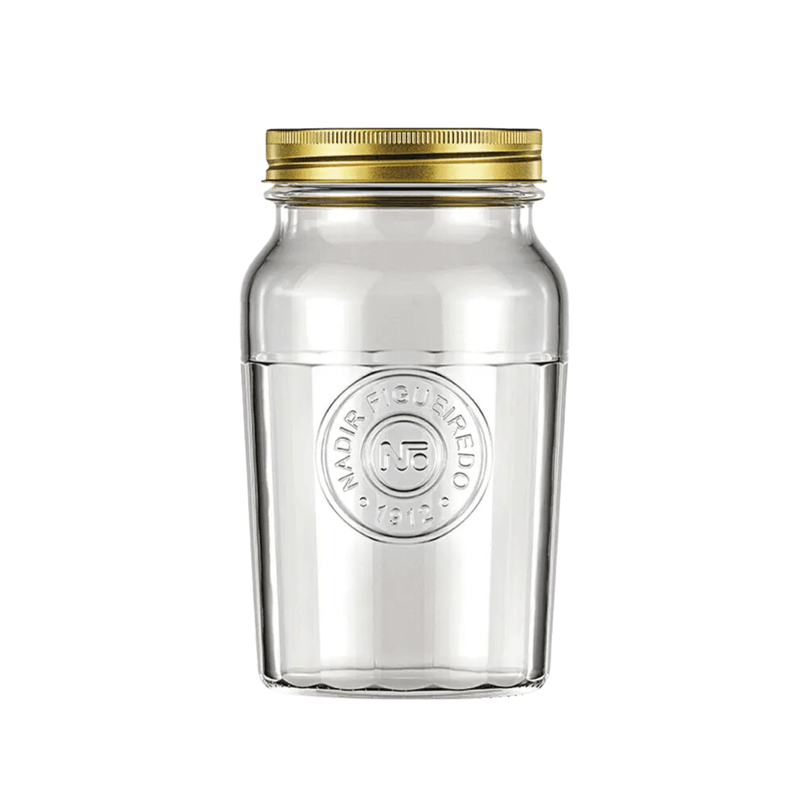 Pote Americano Vintage 1 Litro Com Tampa Nadir