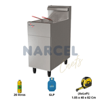 Fritadeira a Gas Inox Zona Fria 20L Skymsen FG20 Skymsen