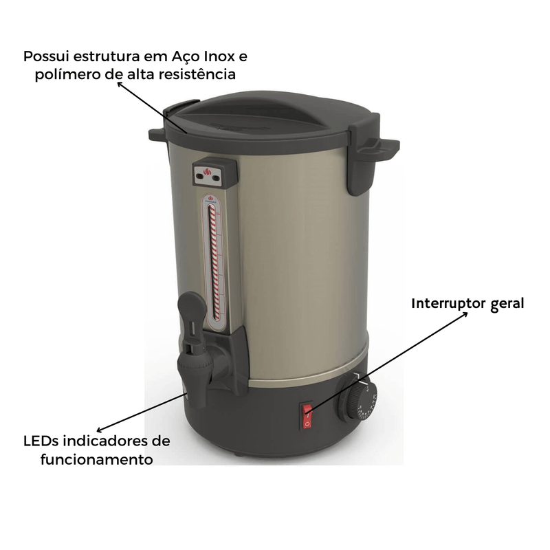 Cafeteira Eletrica 4 Litros Automatica PRC-04 127V Progas