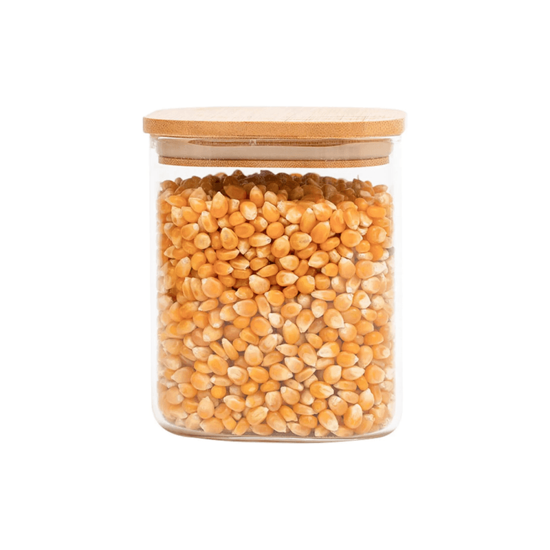 Pote Hermetico Oikos 800ml Vidro com Tampa de Bambu 1236