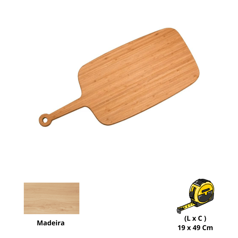 Tabua De Corte Frios Com Alcas 49Cm - Oikos