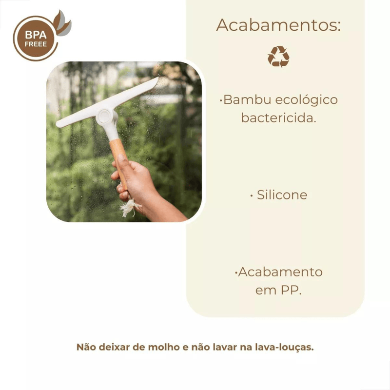 Rodo De Pia Dobravel Multiuso Cabo Bambu - Oikos