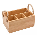 Porta Talheres De Bambu C- Alca Natural - Oikos