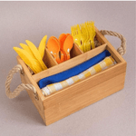 Porta Talheres De Bambu C- Alca Natural - Oikos