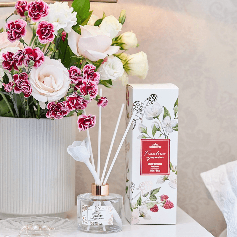 Difusor de Aromas Framboesa e Jasmim 240ml - Frescor e Elegancia
