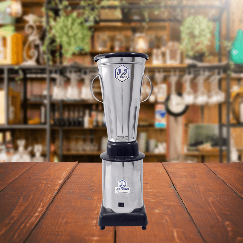 Liquidificador Industrial 3-5 Litros Baixa Rotacao Aco Inox Colombo