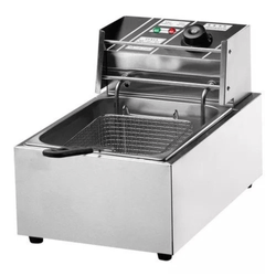 Fritadeira De Mesa Elétrica Stevan Metal 6 Litros 110V FZL6