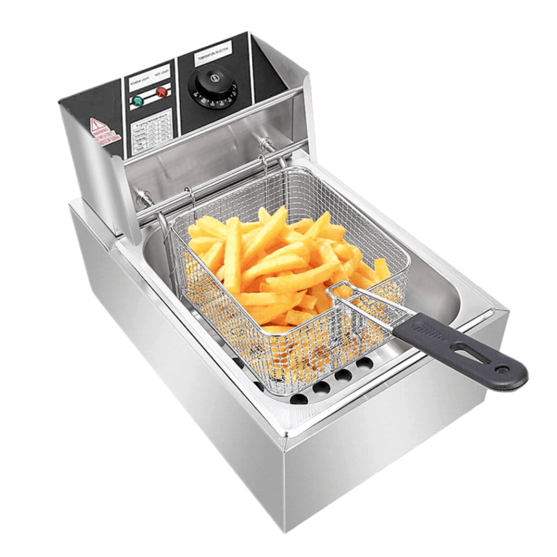 Fritadeira De Mesa Eletrica Stevan Metal 6 Litros 110V FZL6