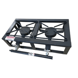 Fogão Industrial De Mesa MR Fogões 2 Bocas 20x20 Baixa Pressão