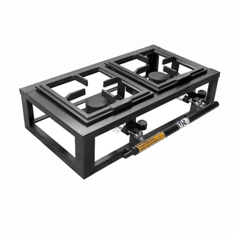 -Fogao Industrial MR Fogoes 2 Bocas Alta Pressao 20x20 De Mesa