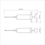 Injetor de Temperos 30ml Tramontina Inox Acrilico Cozinha