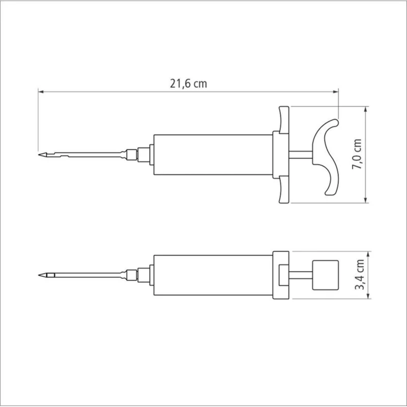 Injetor de Temperos 30ml Tramontina Inox Acrilico Cozinha