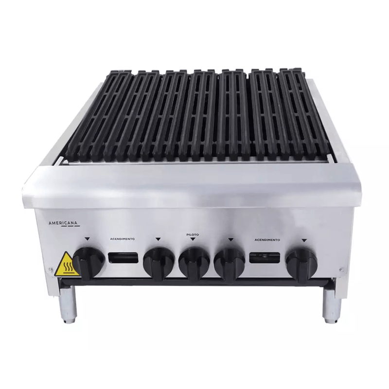 Chapa Grill Char Broiler GLP 60Cm Venancio Linha Americana