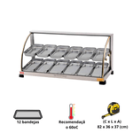 Estufa Curva Dupla 12 Bandejas 127V Ouro Ef-2-221 Marchesoni