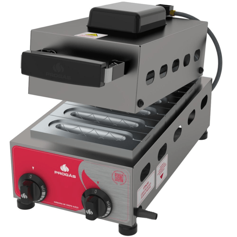 Crepeira A Gas PRK-60G G2 Crepe Suico 6 Cavidades Progas