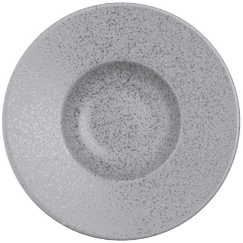 Prato de Risoto Ceramica Mist Cinza Matte 26cm Wolff
