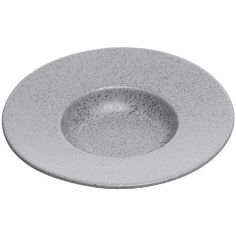 Prato de Risoto Ceramica Mist Cinza Matte 26cm Wolff