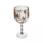 Conjunto 6 Tacas de Acrilico Palm Gold 500ml Wolff Luxo