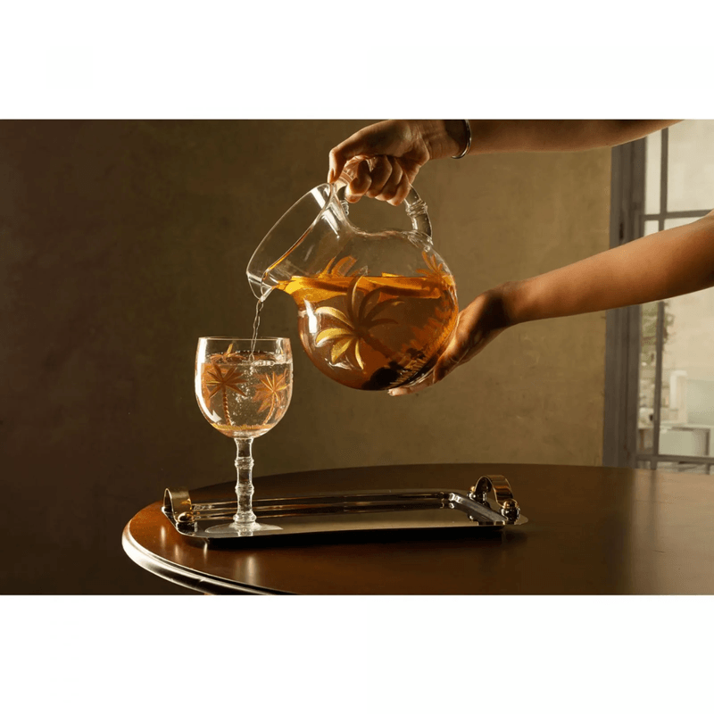 Jarra de Acrilico Palm Gold 2-7L Wolff Luxo para Servir Coqueteis
