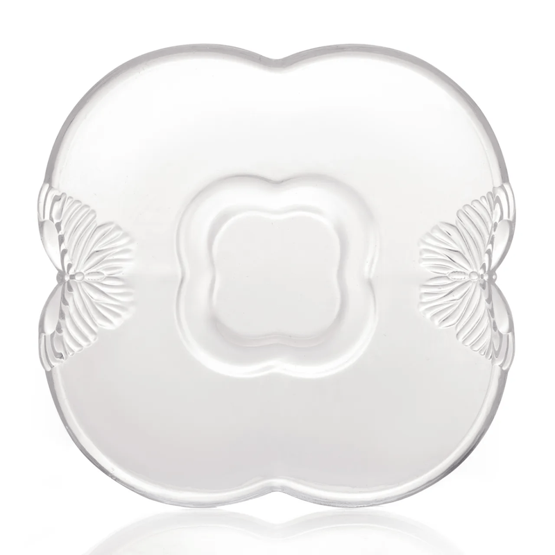 Conjunto 4 Xicaras Cha Vidro com Pires Butterfly 180ml Wolff