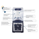 Liquidificador Industrial 2 Litros Marchesoni Blender Anti Ruido