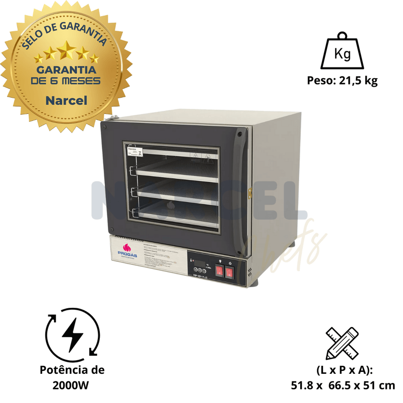 Forno Turbo Eletrico Digital PRP-004 Plus 39L Progas 2000W 127V