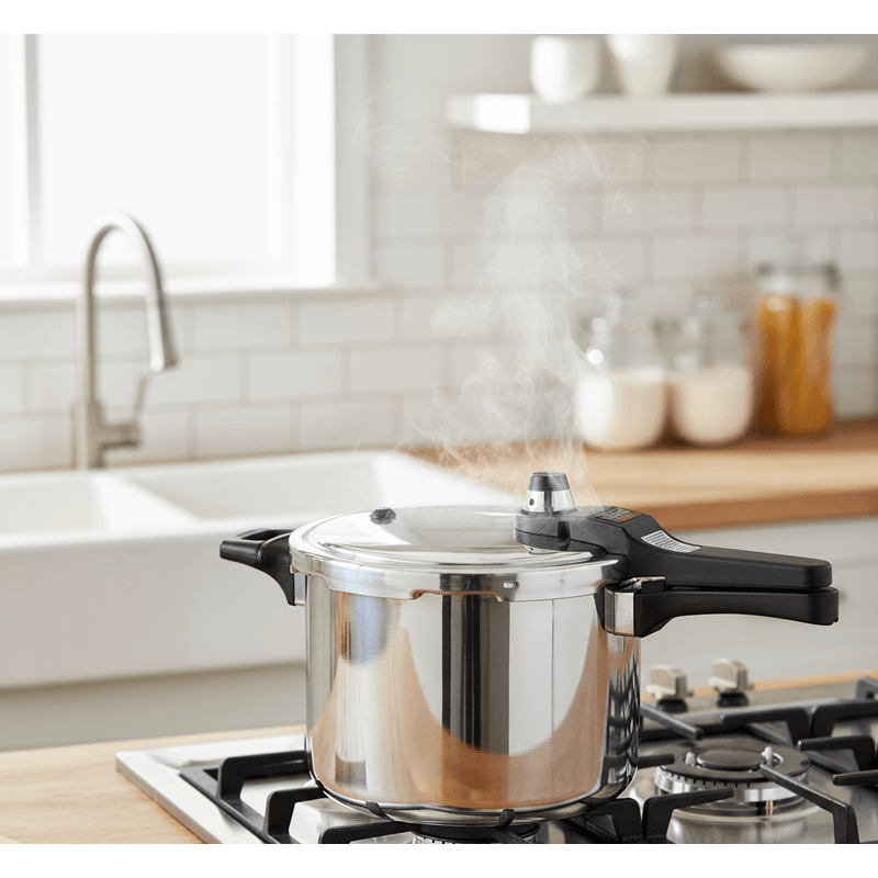 PANELA DE PRESSAO  DE ALUMINIO 6L NIGRO