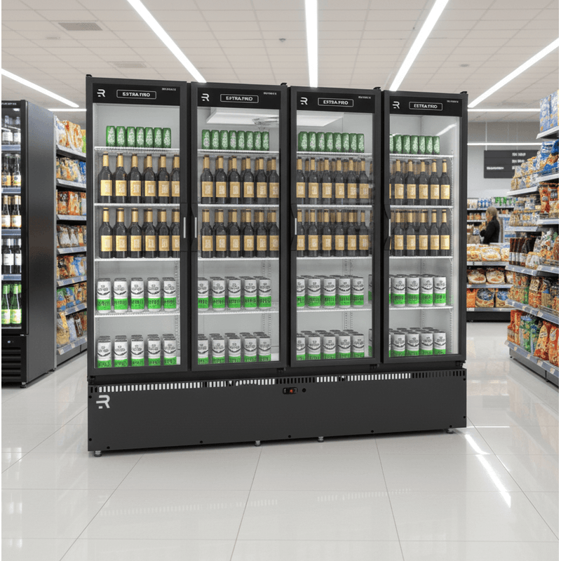 EXPOSITOR DE BEBIDAS 4 PORTAS VANGUARD REFRIMATE 220V