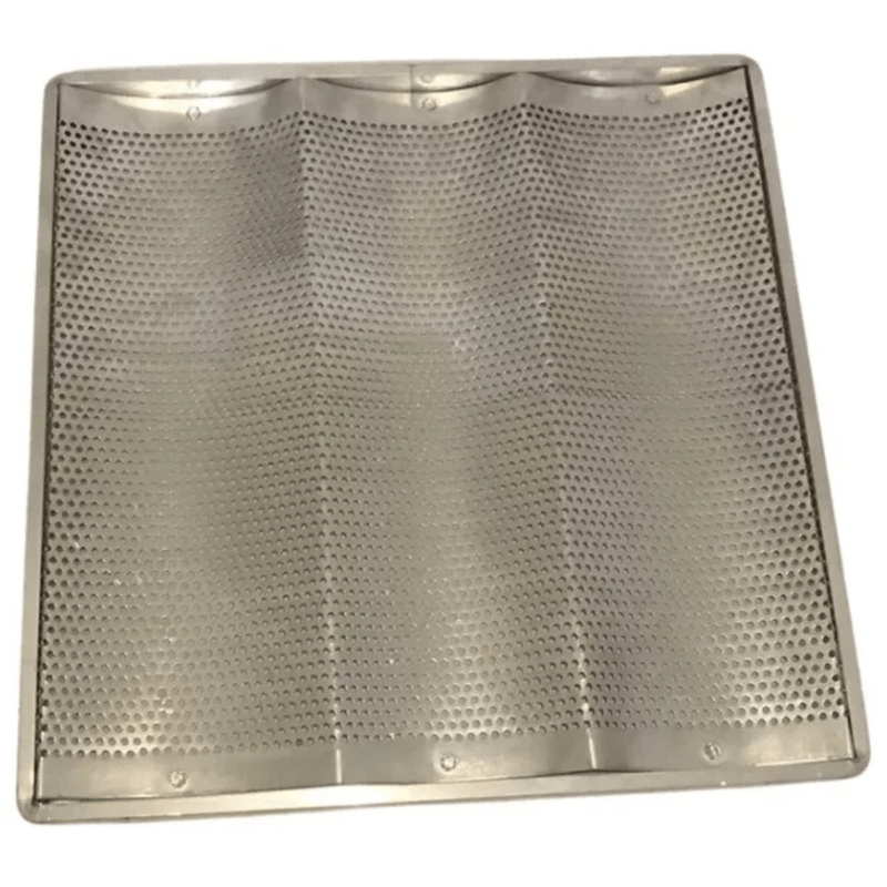 Assadeira aluminio 35x35x3 com 3 ondas CIMAPI