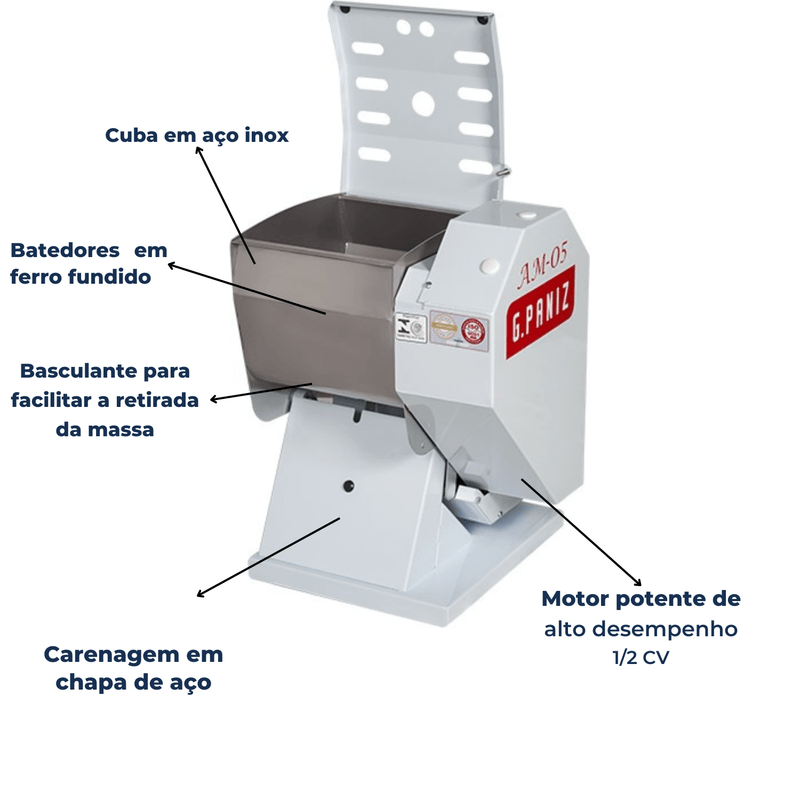 Amassadeira Basculante 05kg AM05 - Gpaniz