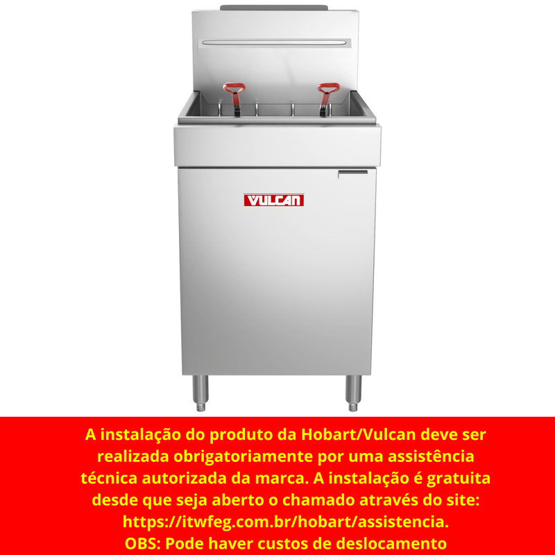 Fritadeira Industrial a Gas Vulcan LG500 Hobart 30 Litros