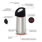 Garrafa Termica Tramontina Exata 1-8L Aco Ampola de Inox