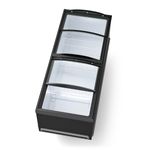 Expositor Ilha Vip Dupla Acao GESV-190CL Preto - Gelopar