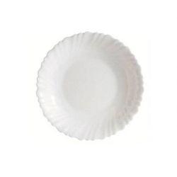 Prato De Vidro Temperado Raso Feston Branco 19cm - Luminarc