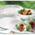 Prato De Vidro Temperado Raso Feston Branco 19cm - Luminarc