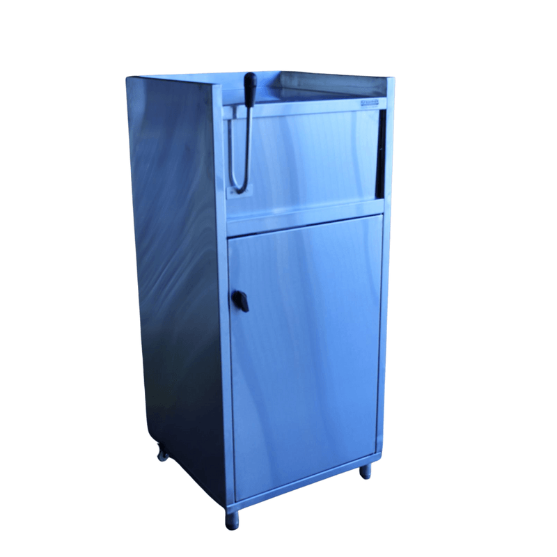 Lixeira Coletor Fast Food em Aco Inox 304 100L - Krasinox