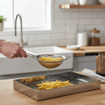 Bandeja de Inox com Tela para Fritura - DOUPAN