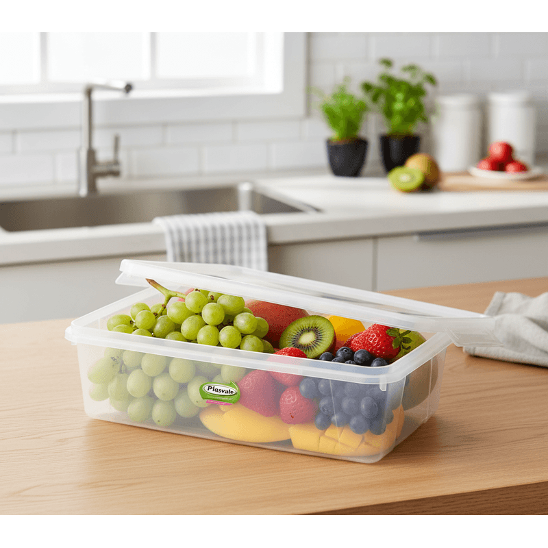 Caixa De Plastico Retangular 11L - Plasvale