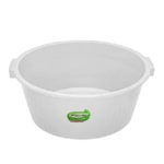 BACIA CANELADA BRANCA  34L PLASVALE