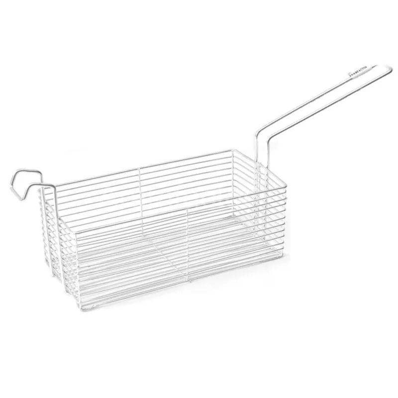 CESTO PARA FRITURA RETANGULAR ARAMADO ALUMINIO 26X13 ARAMFACTOR