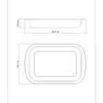 Assadeira Retangular Inox 39cm 3-2L Tramontina Cosmos