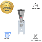 Liquidificador Industrial Basculante Skymsen LB15 Alta Potencia 15 Litros