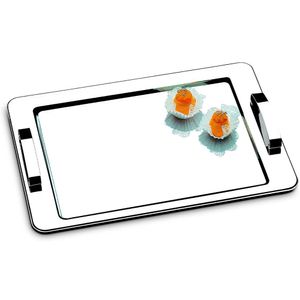 Bandeja De Inox Com alça Atina 40x28cm - Brinox