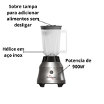 Liquidificador Skymsen Alta Rotacao 1-5 Litros Copo Plastico