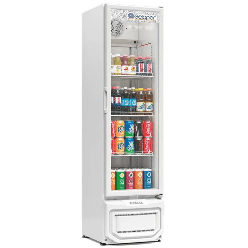Expositor de Bebidas Vertical GPTU-230 Branco - Gelopar
