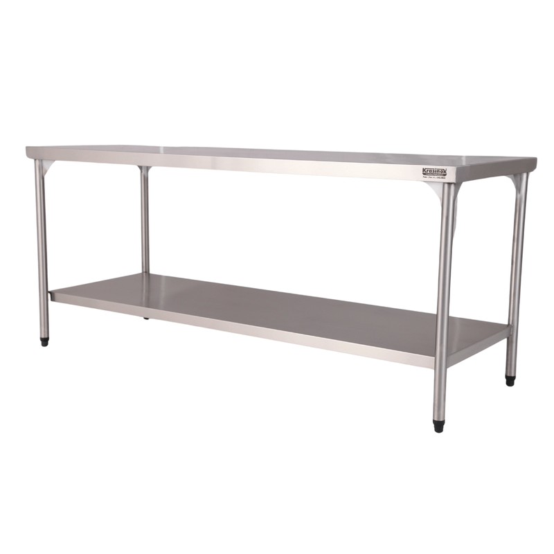 Mesa Inox 430 110x60Cm Prateleira Inferior Krasinox