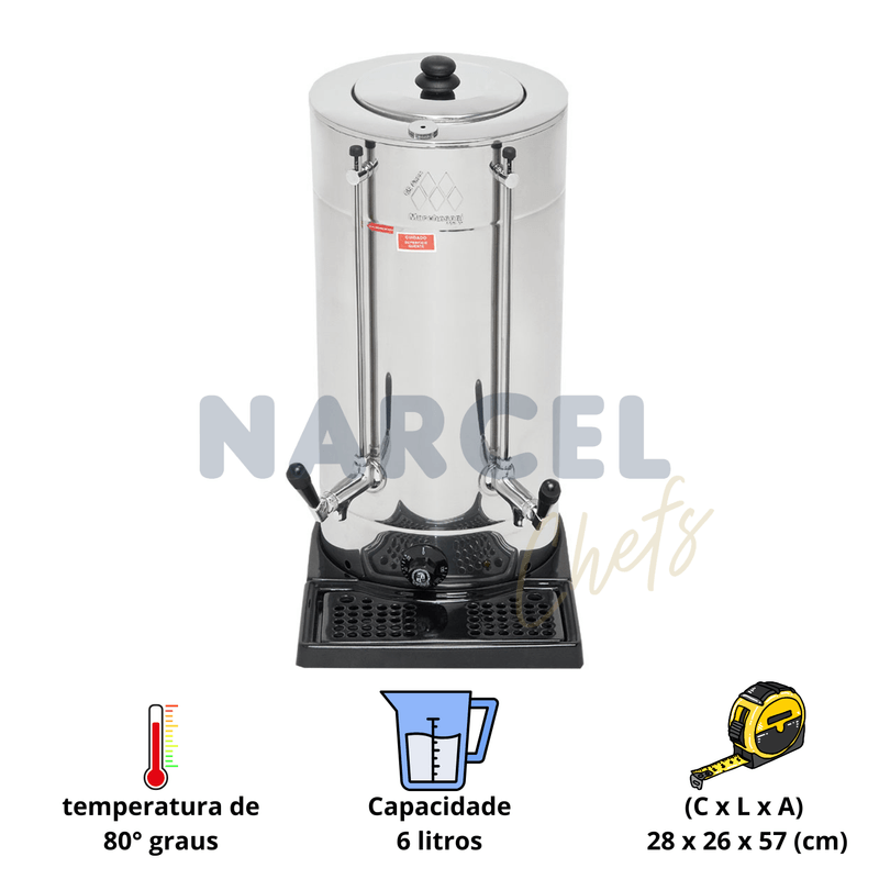 Cafeteira Eletrica Master 6 Litros CF-3-602 220V - Marchesoni
