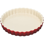 Travessa para Porcao Vermelha Canelada 24-5cm ETILUX