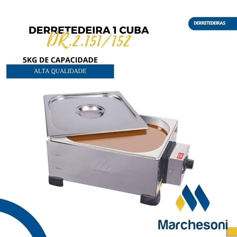 Derretedeira Profissional com 1 Cuba de 5 kg Marchesoni